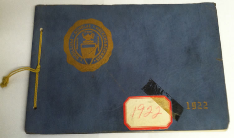 1922 HHS Yearbook Cover